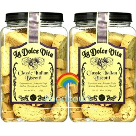 La Dolce Vita 2 Packs La Dolce Vita Classic Italian Biscotti 40 oz Each Pack, Exp 09/2025