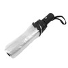 Clear Automatic Foldable Umbrella 8 Ribs 3 Folding Black Edging