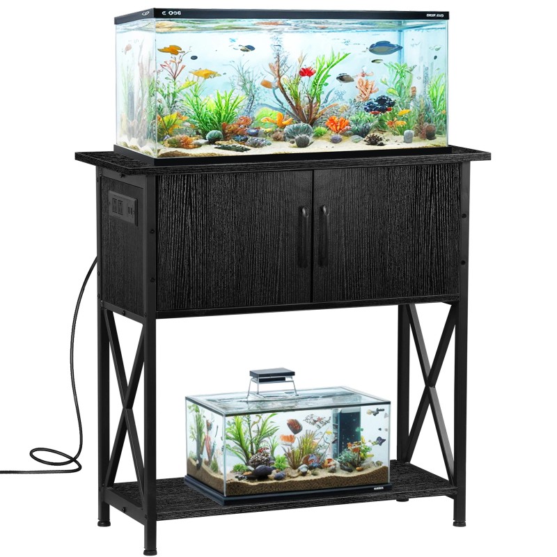 SEGAWE 29Gal Metal Frame Aquarium Stand Fish Tank Turtle Tank