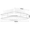 Stainless Steel Bathroom Corner Shelf Shower Shampoo Soap Storage Organizer