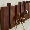 QUELLANCE Wooden Coat Hooks Wall Mounted, Coat Rack Hanger Wall