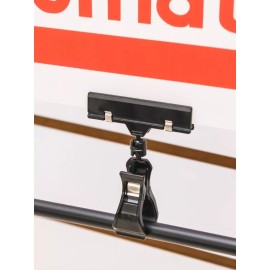 Exhivit Pinza Acrilico Preciador, Portaprecio, Porta Grafico 10pz Ng