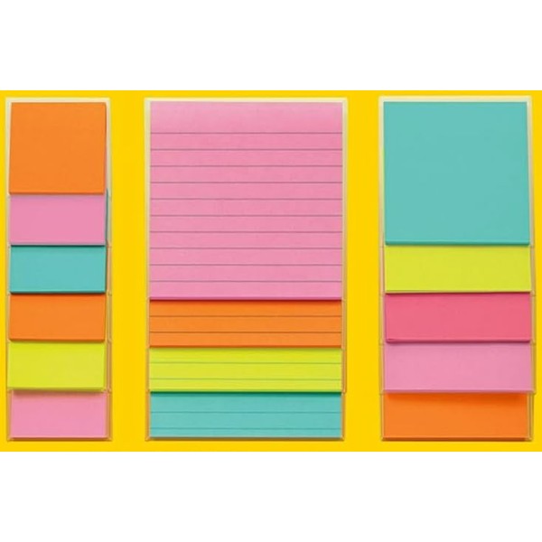 Greachieve-Sticky Notes Set,Assorted Sizes,18Pads,Sticky Notes,Sticky Note Pads,Sticky Notes Variety,Sticky Notes