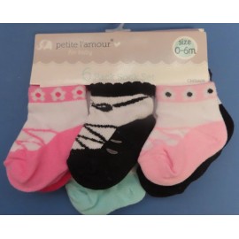 Cribmates Infant Socks. 0-6 months  # CM31605  Assorted Colors   NEW