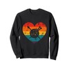 Love Yarn Knitting Rainbow Heart Crochet Fiber Sweatshirt