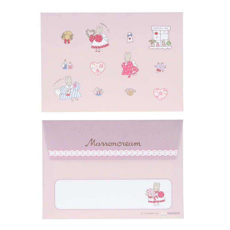 Sunstar Stationery Sanrio Letter Set Die Cut Mini Retro Sanrio