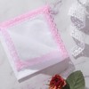 HOULIFE Ladies Handkerchiefs with Lace, Soft Cotton White Handkerchiefs with