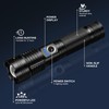 18FTRabbit Rechargeable Flashlights High Lumens 3 Packs, 99,000 Lumens Super