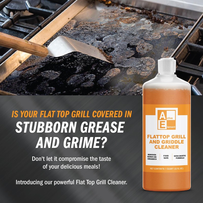 Active Element Flat Top Grill Cleaner – 32 fl oz