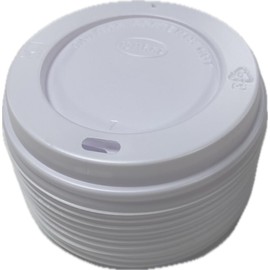 Signature Packaging - Ripple Coffee Cup Lids 100 Pack - 12oz, 16oz (345ml, 473ml) - White