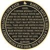 GOSIN Black & Gold 1-10 Years Alcoholics Anonymous Medallion AA