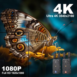 Wireless HDMI Receiver,Receiver Only,Plug&Play 1300FT Los Range 4K Wireless HDMI Extender with 0.1S Latency,for Streaming from DSLR/PC/Laptop to TV,Monitor,Projector