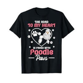 Poodle Paw Dog Owner Breeders Pet Water Retriever Lover T-Shirt