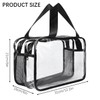 AWAVM Clear Toiletry Bag, Large Clear Travel Toiletries Bag Thickened
