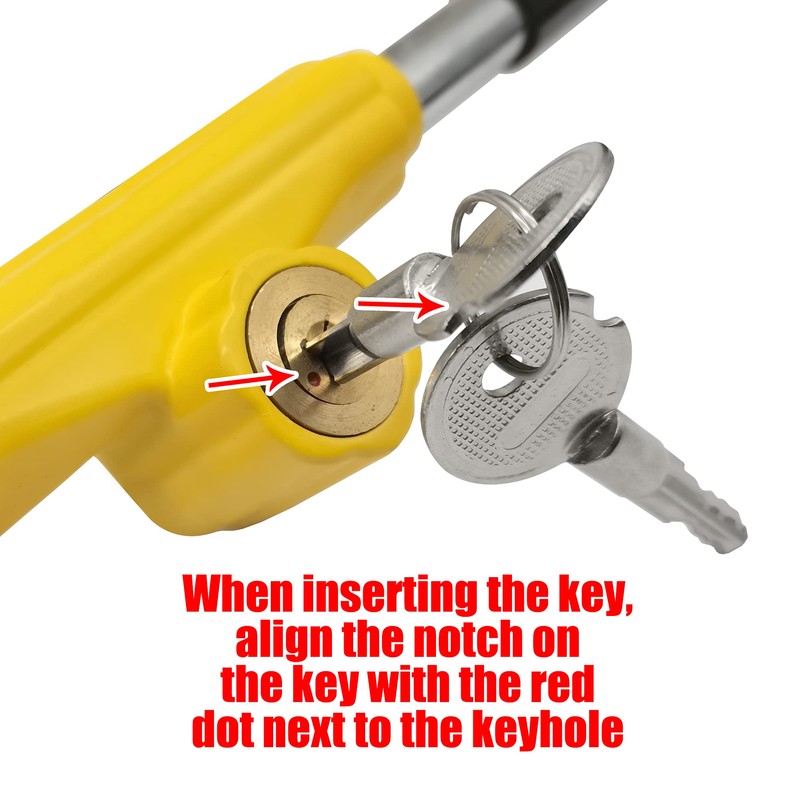 KAYCENTOP Car Steering Wheel to Brake Pedal Lock Auto Security