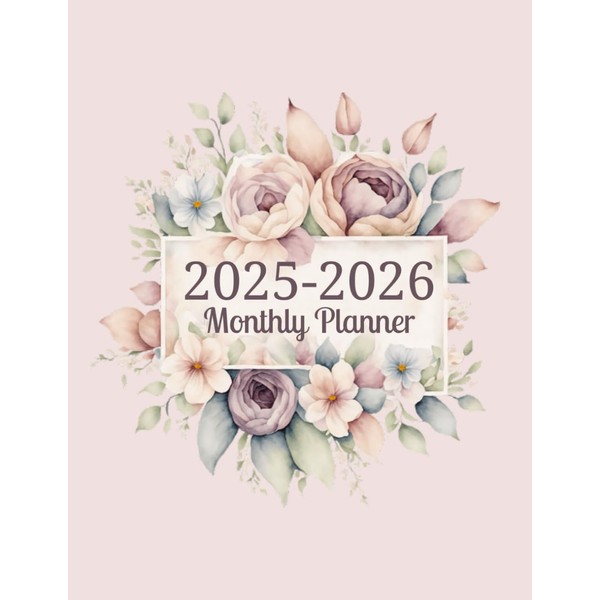 2025-2026 Monthly Planner Two Year Calendar: Organizer from January to