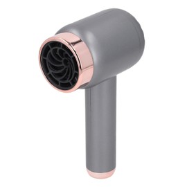 Schnurloser Haartrockner, Wiederaufladbarer Ionen-Haarfön, Tragbarer Haartrockner mit 1500 MAh, Batteriebetriebener Haartrockner für Reisen und Camping (dunkelgrau)