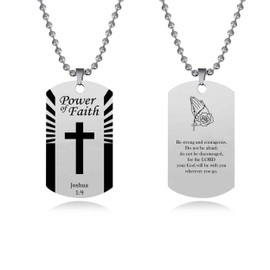 SBI Jewelry Jesus Christ Cross Necklace Women Men Jesus God Holy Prayer Hand Bible Verse Daughter Niece Sister Friends Mum Grandma Cousin Auntie Couple Girlfriend Family Christmas Birthday