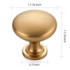 Ravinte 30 Pack Champagne Bronze Round Zinc Cabinet Knobs for