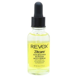 REVOX B77 ZITCARE AHA BHA PHA SUERO MULTIFASE BIFASICO CON CENTELLA 14.5%, ARBOL DE TE Y NIACINAMIDA 30MILILITROS