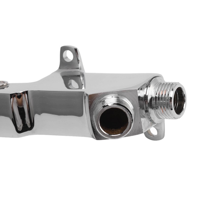 Faucet Foot Pedal Valve Silver Stainless Steel Water Saving Floor