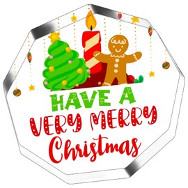 EoffIvan Christmas Decorations Indoor for Family Acrylic Christmas Table Decor Christmas Romance Surprise Gifts for Girlfriend Gingerbread Man Christmas Mantel Stuff