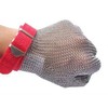 RuviGrab - Stainless Steel Mesh Gloves EN1082 Certified Cut Resistant Kitchen Butcher Safety Gloves Medium