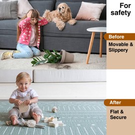 Flexible Carpet Edge Trim – Self-Adhesive Waterproof Cuttable Safety Edging for Thick Rugs & Mats, Peel & Stick Floor Transition Strip, (Fit High-Traffic Area Carpets Up to 15mm Thick,Deep Grey-3.3Ft)