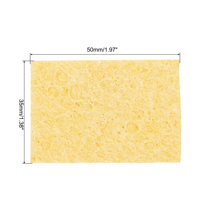 sourcing map 40PCS Soldering Sponge 50 x 35mm Rectangle Deep
