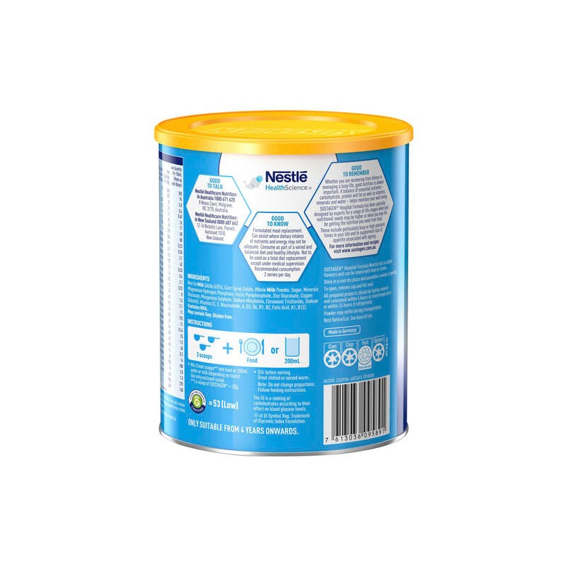 Sustagen Hospital Formula Neutral Flavour 840g
