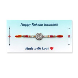 Rakhi for Brother - Designer Fancy Rakhi for Bhaiya Bhabhi - Rakhi Thread for Rakshabandhan