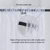 AIMALL Sheer Voile Curtain Panel for Bedroom, Rod Pocket Window
