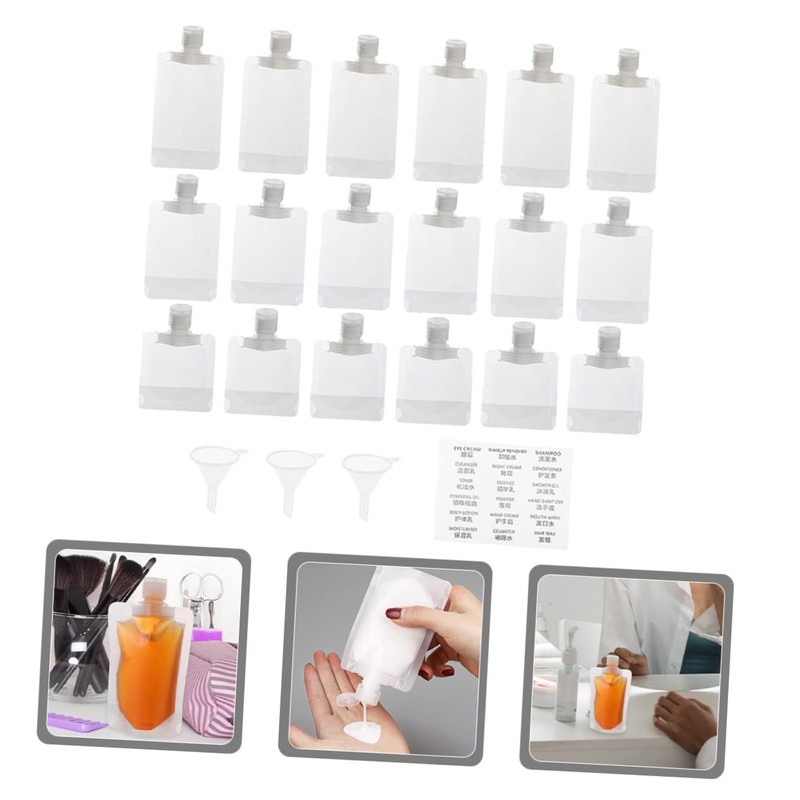 Outanaya Business Trip Essential 22 Pcs Flat Pouch Squeeze Lotion