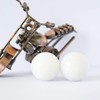 Addune White Baoding Balls Health Exercise Stress Hand Balls Marble