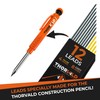THORVALD 12 Leads for Carpenter Pencils - Incl. 8 Grey