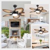 Tropical Ceiling Fans with Lights, 44 Inch Palm Leaf Outdoor