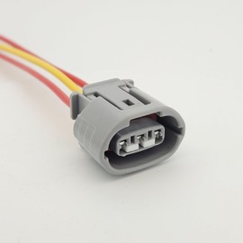 3 Pin Alternator Connector Plug Wire Harness Replacement 6189-0443 Compatible with Toyota Compatible with Lexus Alternator Prewired Oval Connector