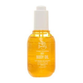 Sol Beauty Dry Body Oil Caramel Vanilla Brazil Nut Buriti Fruit Oil 45ml | Lightweight Moisturiser with Brazil Nut and Buriti Fruit Oil. Helps Firm and Moisture Skin. Vegan Friendly Formula