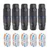 MELIFE 5PCS IP68 Waterproof Junction Box, Outdoor 2 Way Electrical