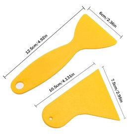 5Pcs Body Filler Spreaders,Reusable Automotive Body Fillers Hard Auto Spreaders Glass Film Scrapers for All Vinyl Wrap, Car Stickers Cutting