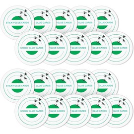 Qualirey 20 Pack Glue Trap Refill Pads Compatible with STEM Flying Insect Fan Trap, 3.94 Inches Replacement Glue Boards, Sticky Pads Insect Catcher for Indoor Fly Mosquito Bug Control
