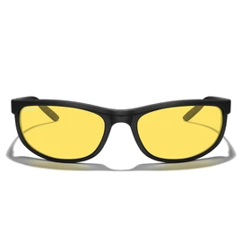 MERRY'S Wrap Around Sport Polarized Sunglasses for Men Women Driving Fishing Cycling Running UV400 Protection S3027, Matte Black Frame/Night Vision Lens, Lens Width: 62 Millimeters