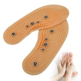 Sonew Plantillas magnéticas para Hombres Mujeres Puntos de acupuntura Zapatos para masajear Almohadillas Cura Transpirable Olor para pies Inserciones para Calzado ortopédico(Size 35-40)