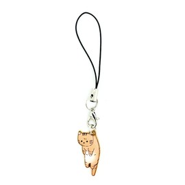 Sopopal Phone Charms Aesthetic, Cell Phone Lanyard String With Handmade Cute Hanging Pendants Decor (Cat Coffee)