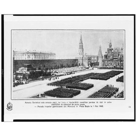 HistoricalFindings Photo: Armata Sovietica este armata pacii,în Piata Rosie,Military Parade,May Day,1952
