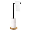 Toilet Roll Holder Free Standing Spare Roll Holder with Swivel