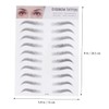NOLITOY 2pcs Natural Look Eyebrow Tint Brow Stickers for Sparse
