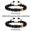 VLINRAS Zodiac Aquarius Bracelet for Men Women Aquarius Gifts Natural