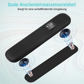 Pillow Speaker Bluetooth, Conduction Pillow Speaker, Timer, 8 Hours Playback, Bluetooth Sleep Headphones for Deep Sleep