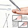 HUIKKJP 200pcs Disposable Aluminum Foil with Cotton Cuticle Pusher for